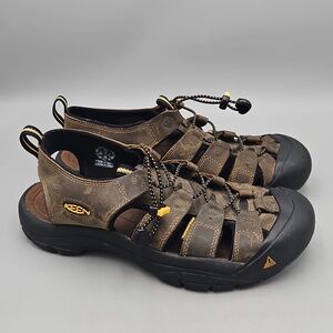 KEEN Men's Newport Closed Toe Leather Waterproof Hiking Sandals - Men 10